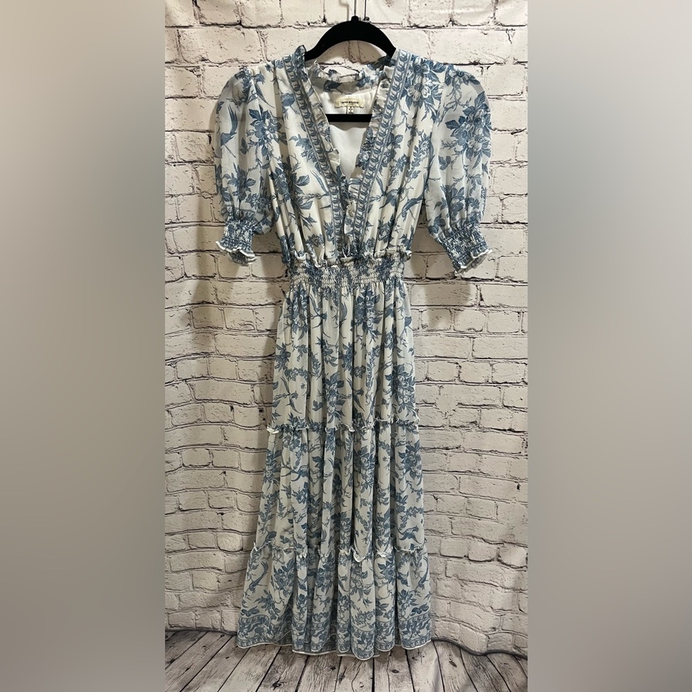 Blue and White floral dress